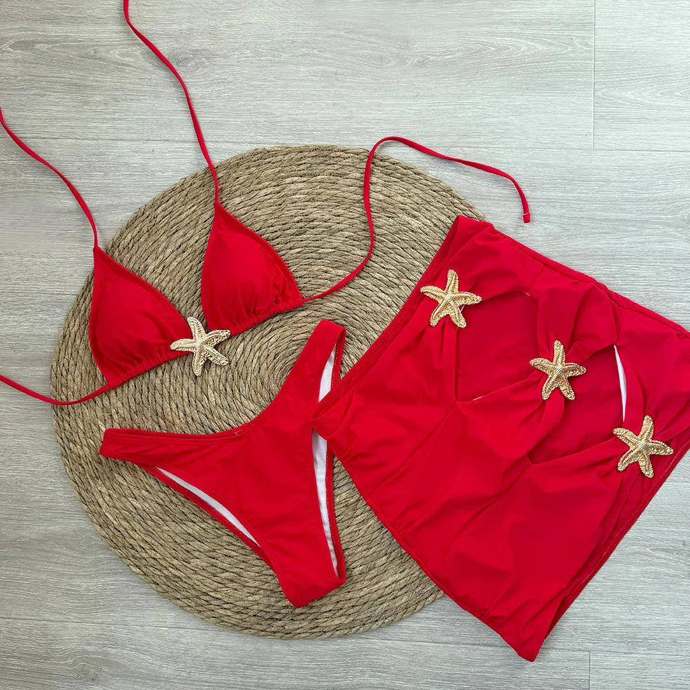 Ensemble de plage 3 pièces à motif d&