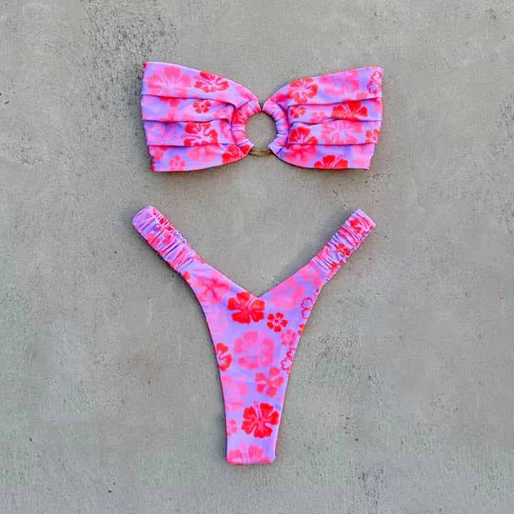 Bikini à imprimé fleuri