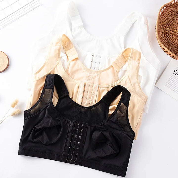 Soutien-gorge sans armatures à fermeture devant