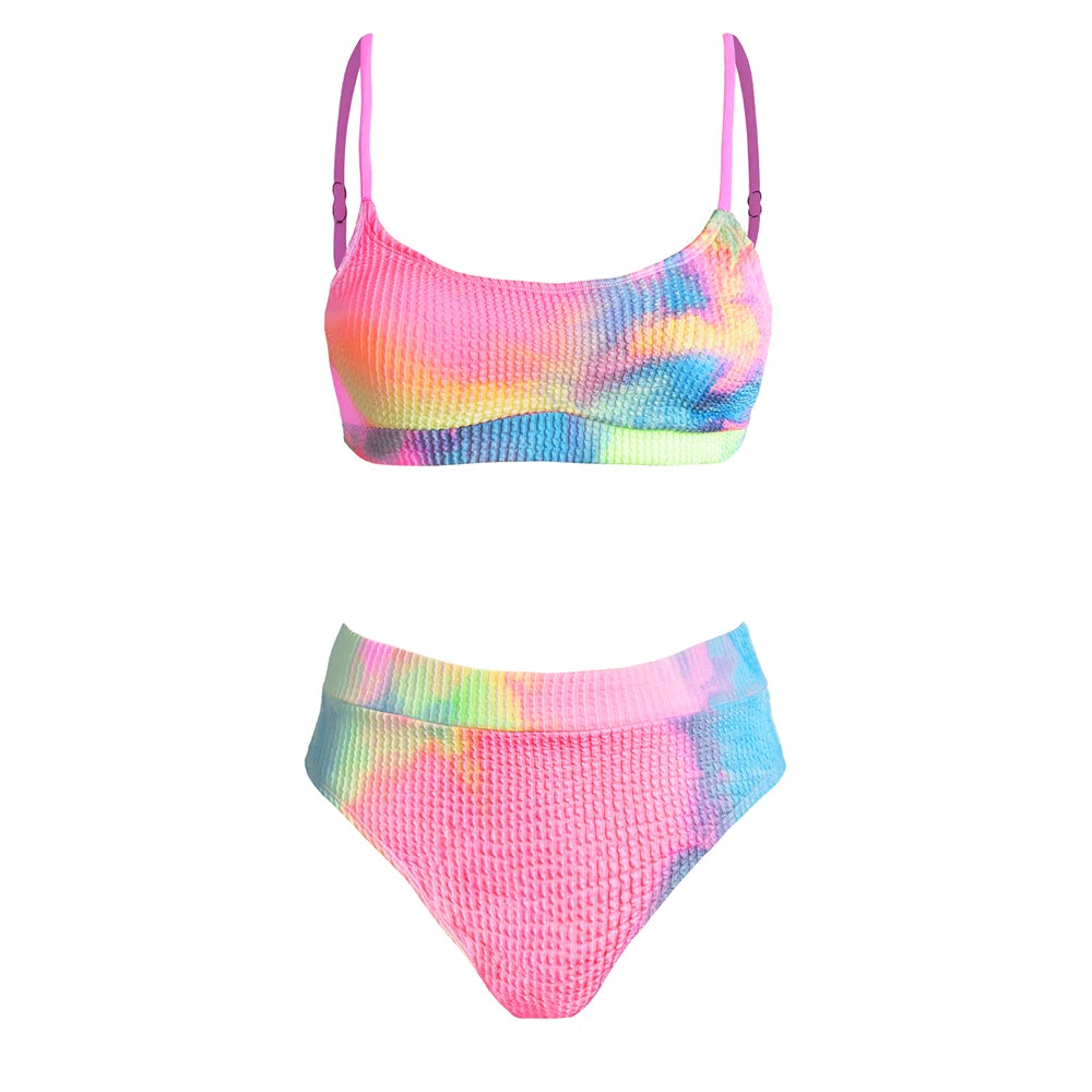 Maillot de bain deux pièces Tie-Dye