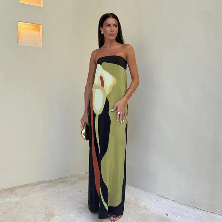 Longue robe de soirée d&