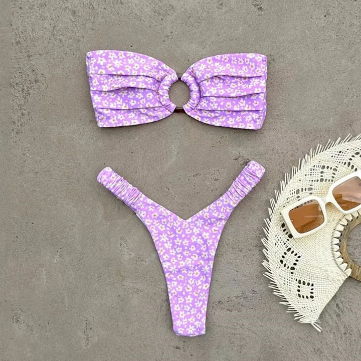 Bikini à imprimé fleuri