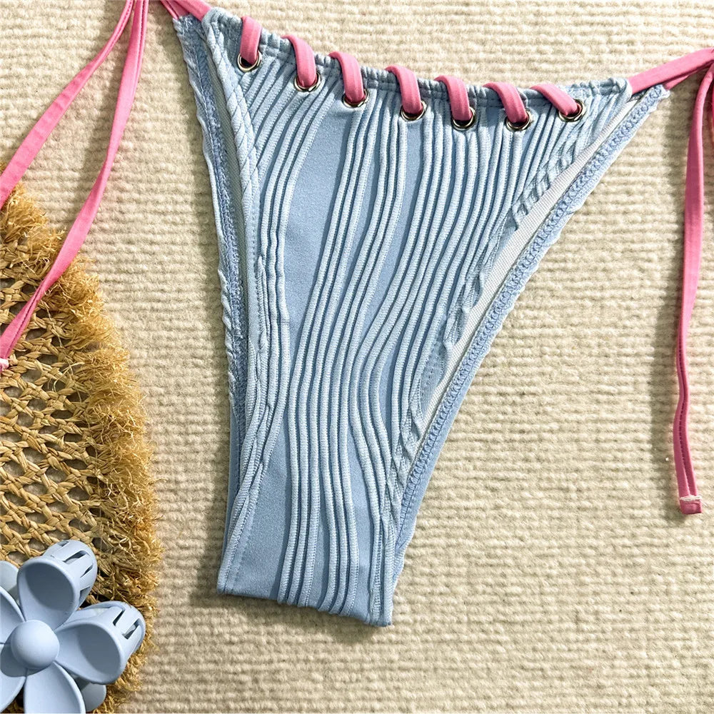 Maillot de bain 2 pièces style boho