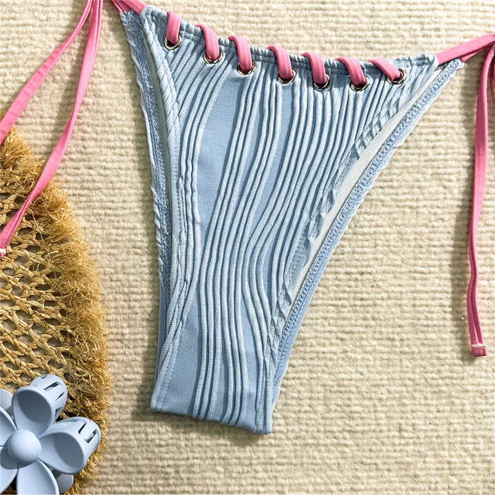 Maillot de bain 2 pièces style boho