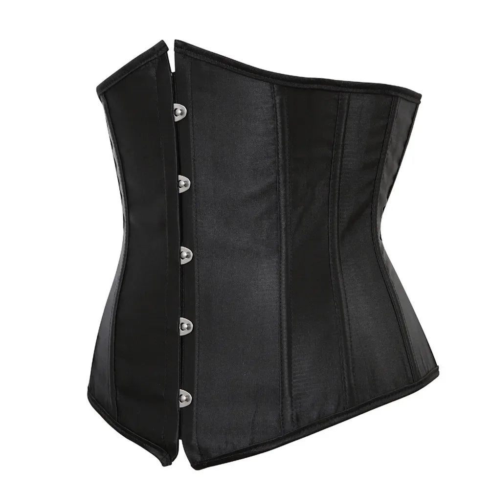 Corset sculptant à fermeture busk traditionnelle et armatures