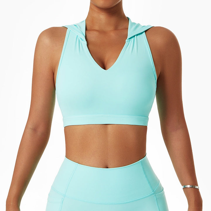 Top de sport à capuche