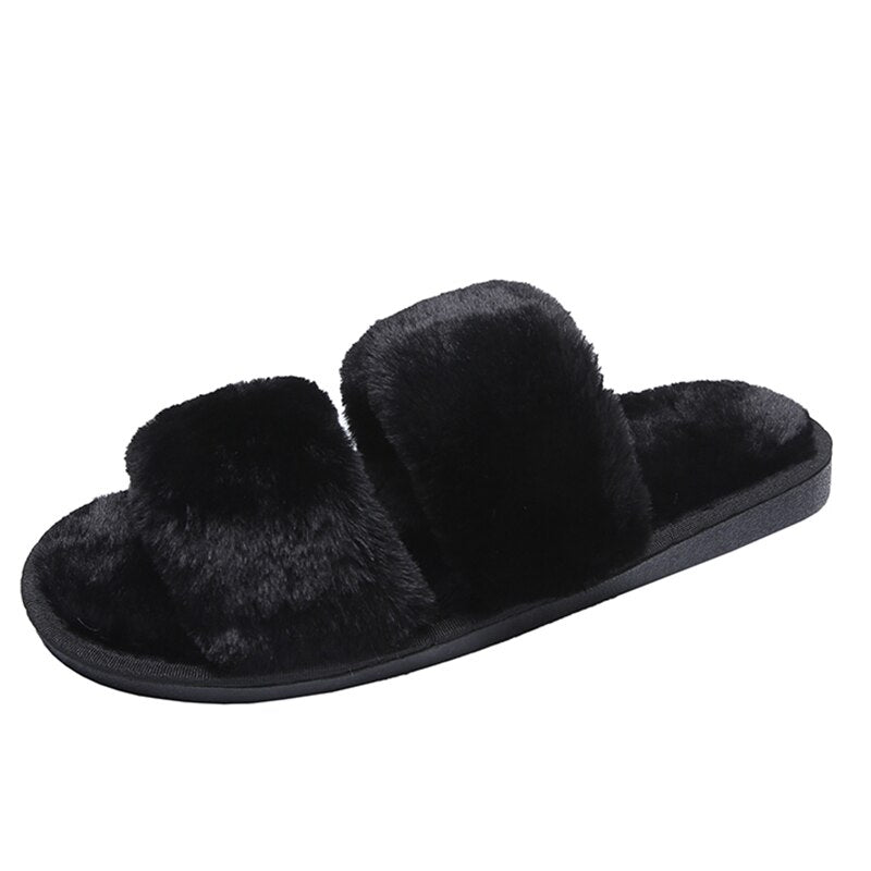 Chaussons en fausse fourrure