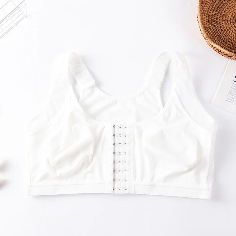 Soutien-gorge sans armatures à fermeture devant