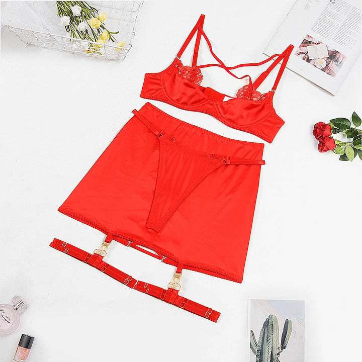 Ensemble de lingerie en satin