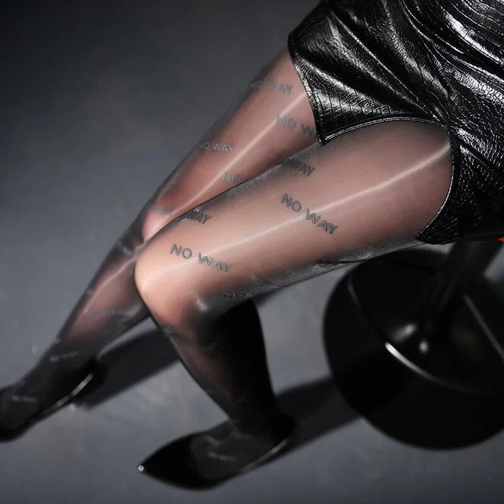 Collants à inscriptions