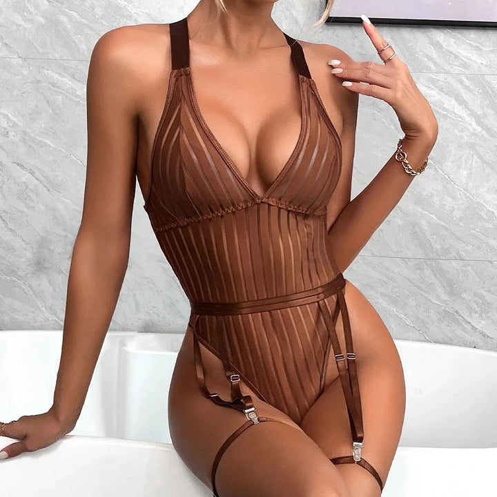 Body avec porte-jarretelles