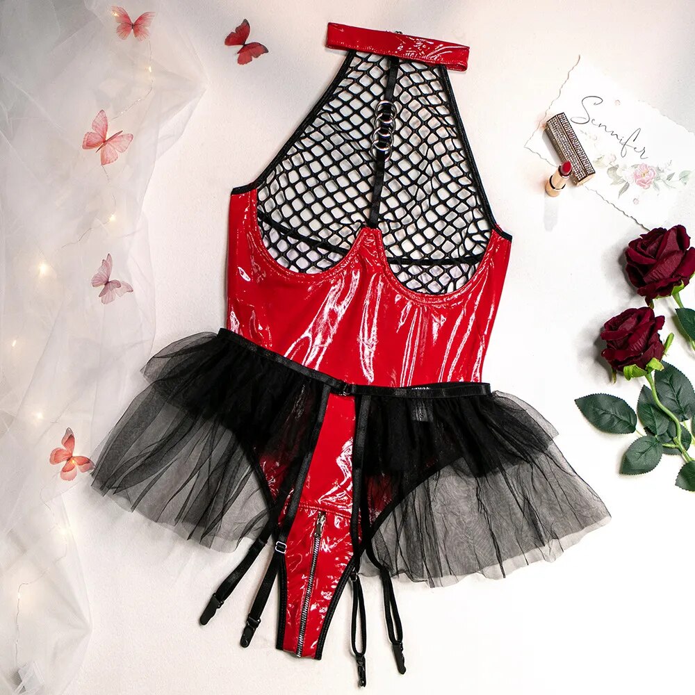 Body brillant en tulle