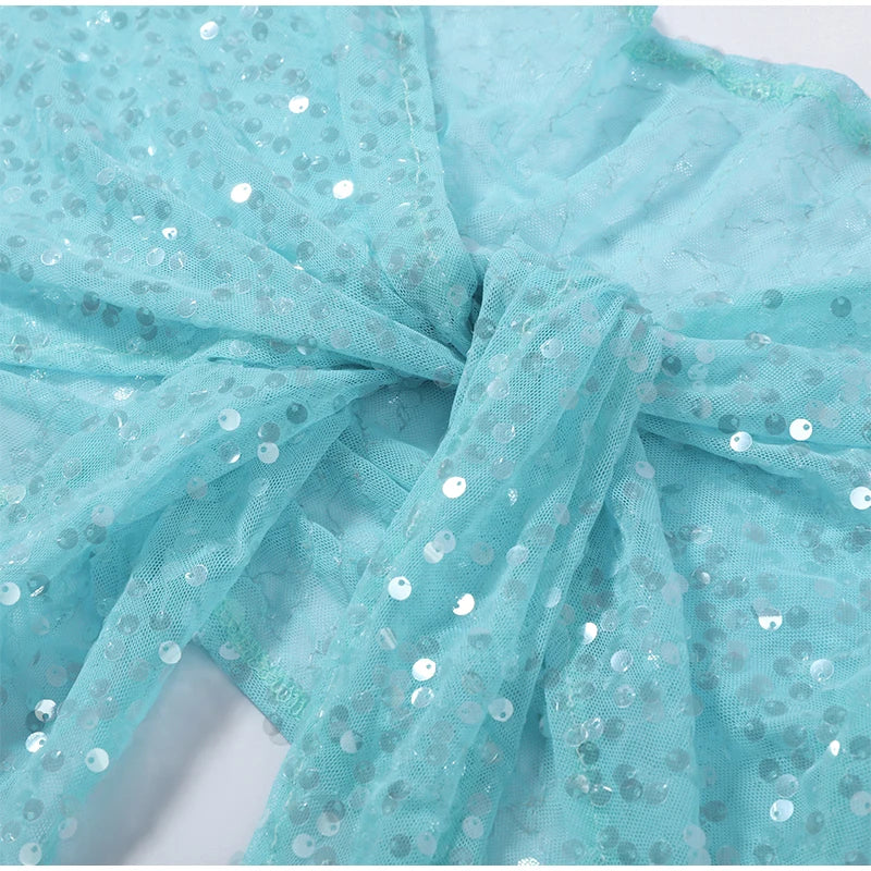 Ensemble de plage bikini brillant à paillettes