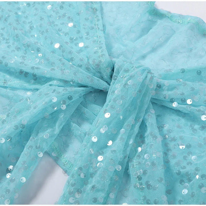 Ensemble de plage bikini brillant à paillettes