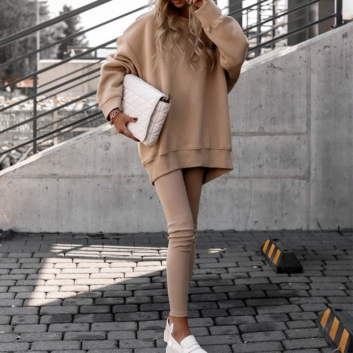 Ensemble jogging chaud avec leggings