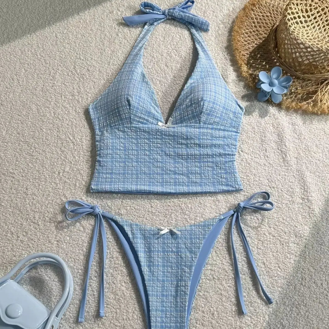 Maillot de bain à top attache nuque