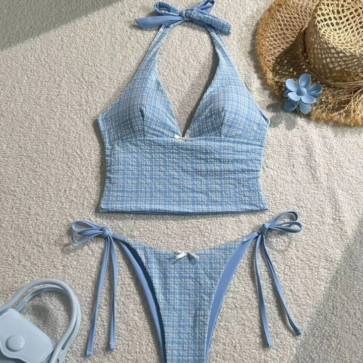 Maillot de bain à top attache nuque