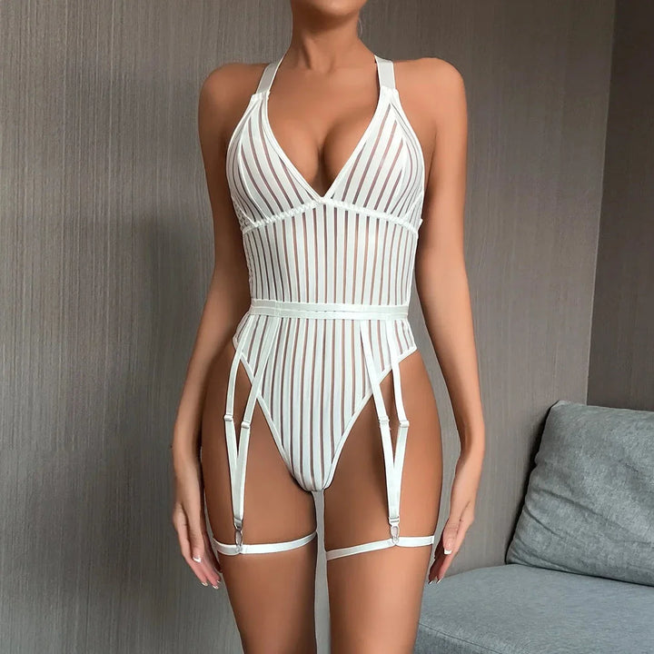 Body avec porte-jarretelles