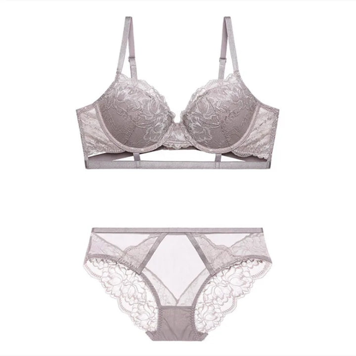 Ensemble de lingerie en dentelle à bas décoratif