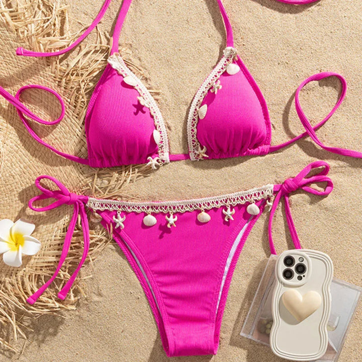 Maillot de bain à coquillages