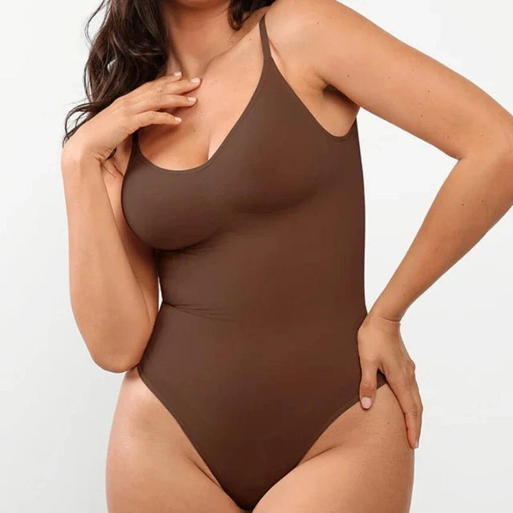 Body sculptant à dos découpé