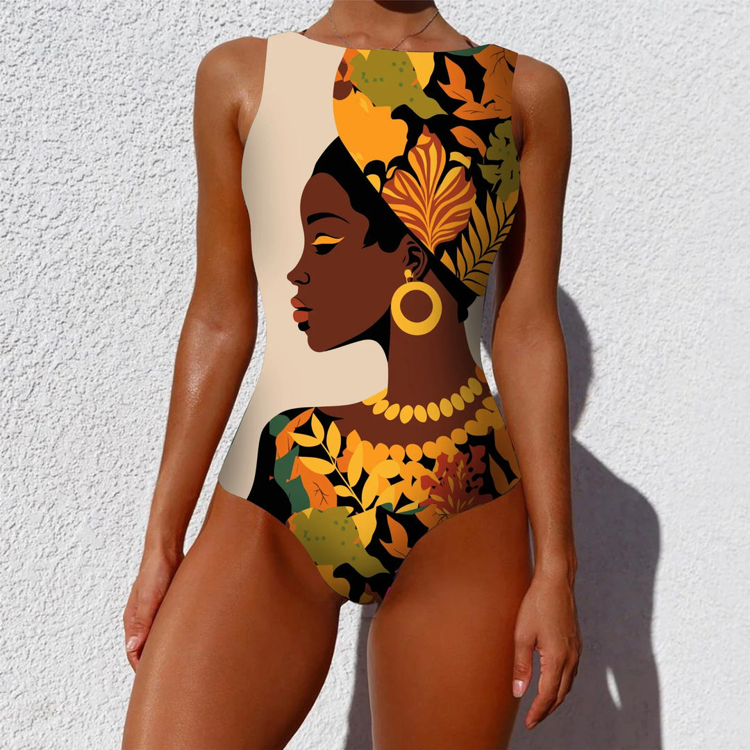 Maillot de bain une pièce imprimé