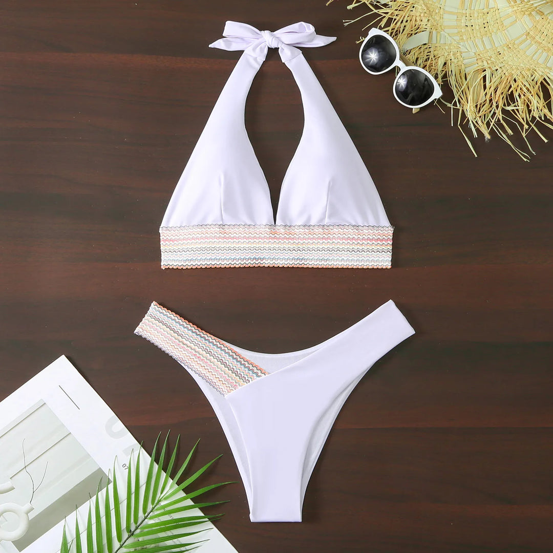 Bikini avec slip taille haute