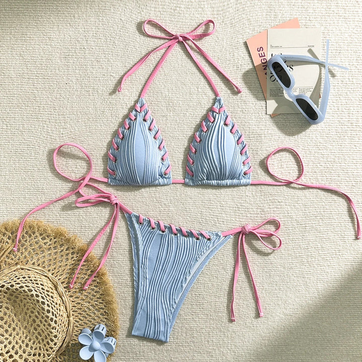 Maillot de bain 2 pièces style boho