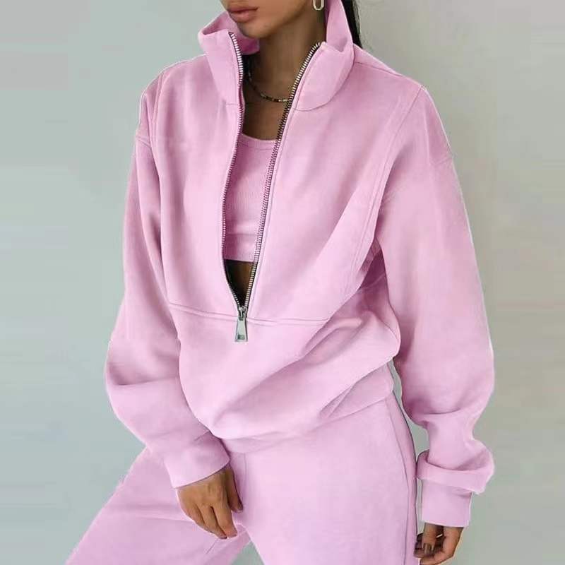 Ensemble jogging chaud à fermeture