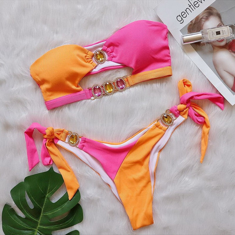 Maillot de bain 2 pièces style brésilien