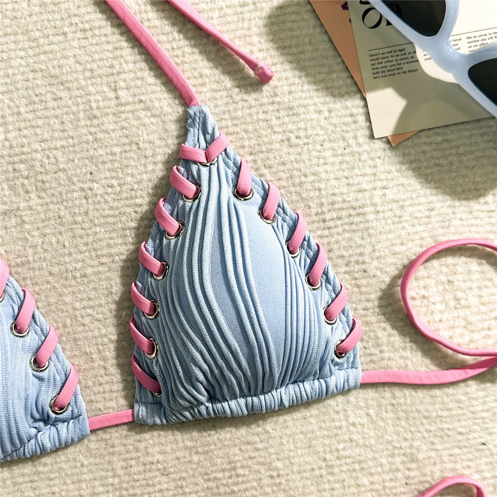 Maillot de bain 2 pièces style boho