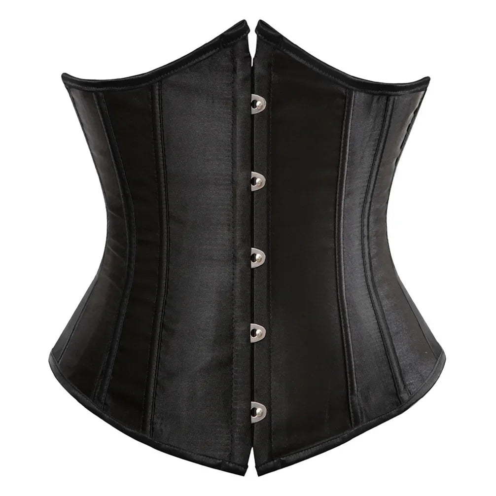 Corset sculptant à fermeture busk traditionnelle et armatures