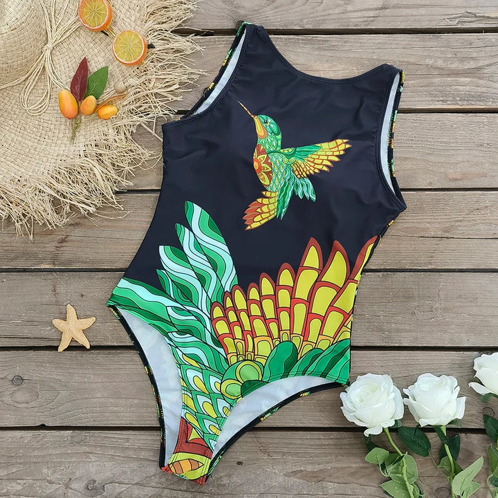 Maillot de bain une pièce imprimé