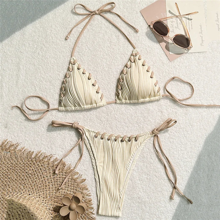 Maillot de bain 2 pièces style boho