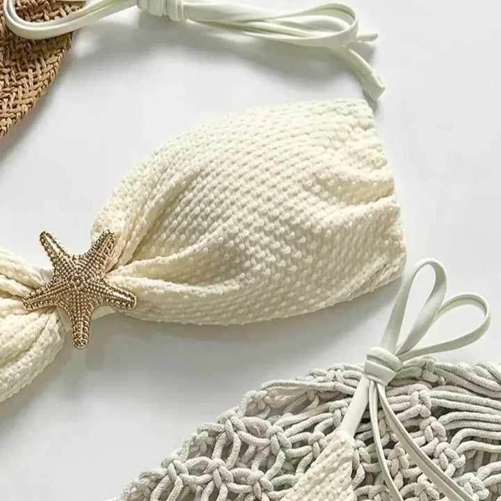 Bikini avec étoile de mer décorative