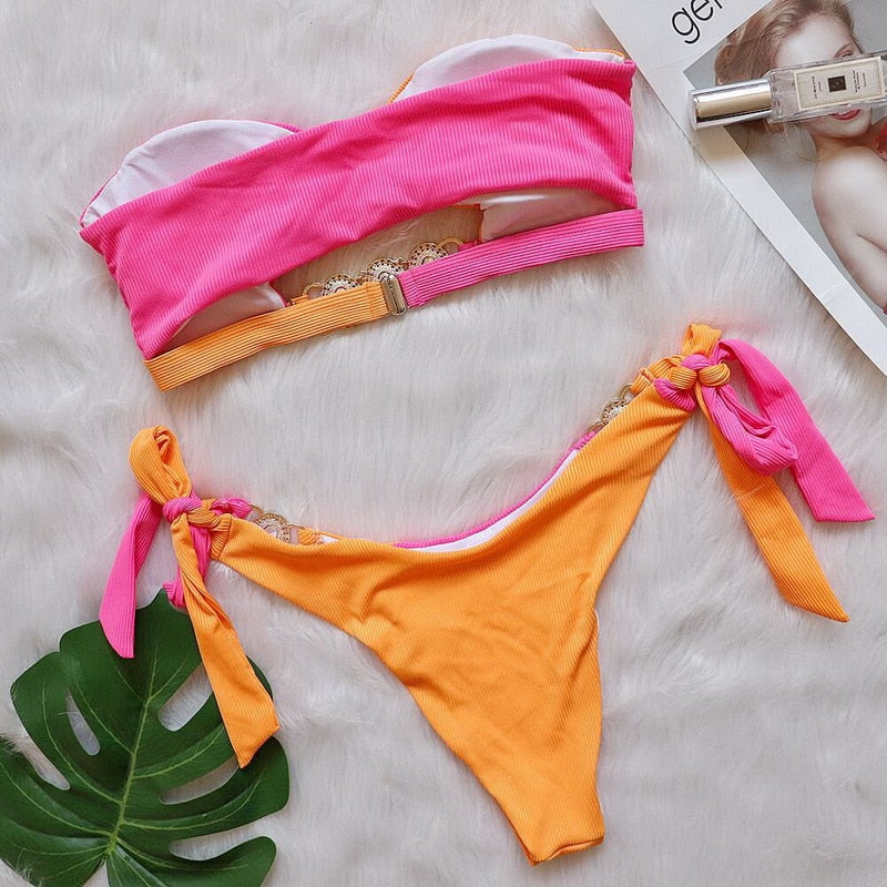 Maillot de bain 2 pièces style brésilien