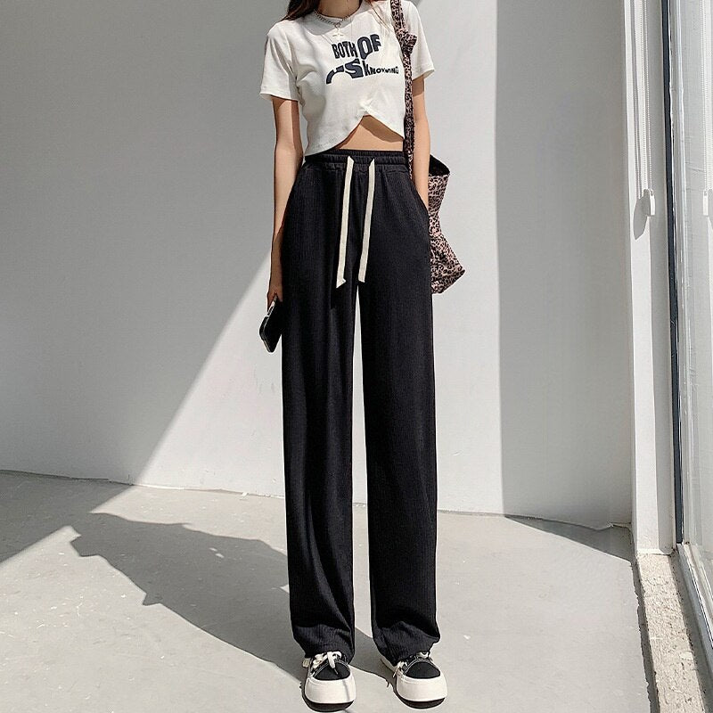 Pantalon ample coupe droite