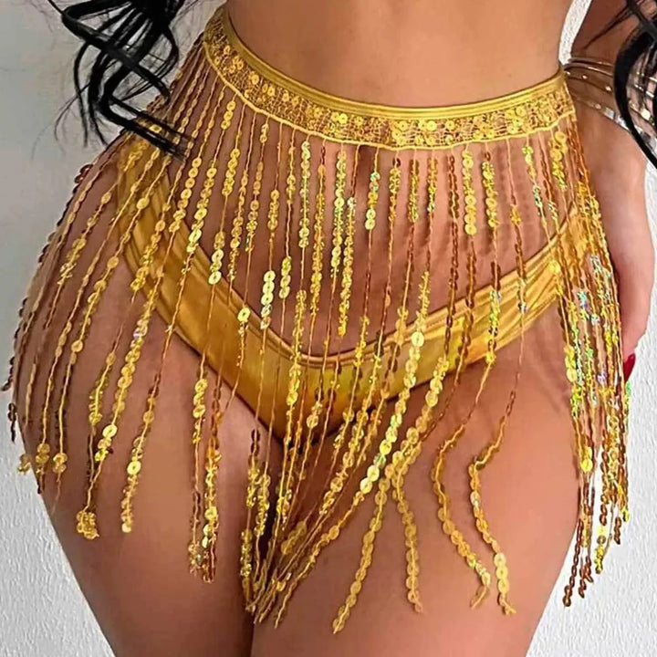 Harnais brillant à la taille