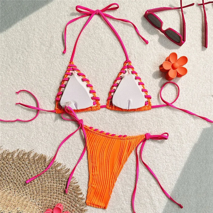 Maillot de bain 2 pièces style boho