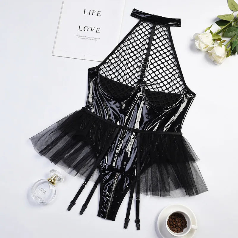 Body brillant en tulle