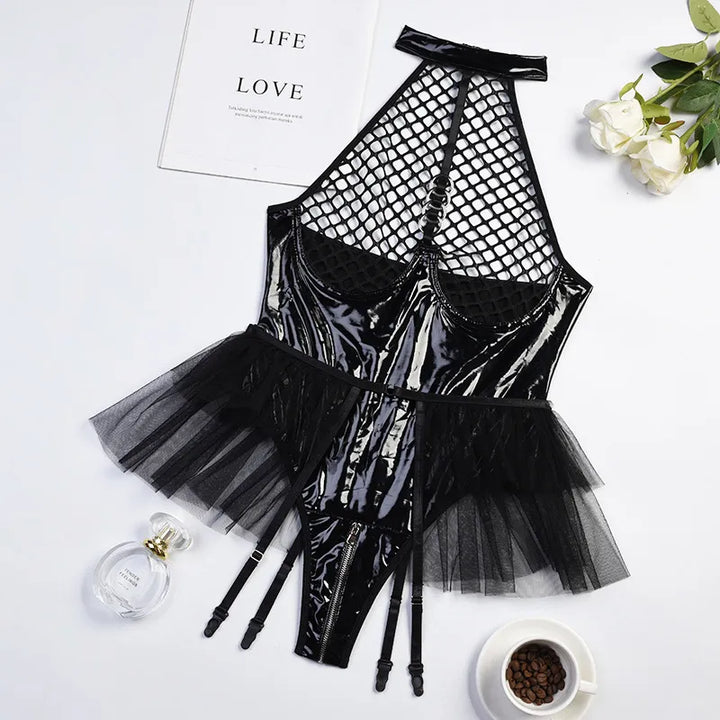 Body brillant en tulle
