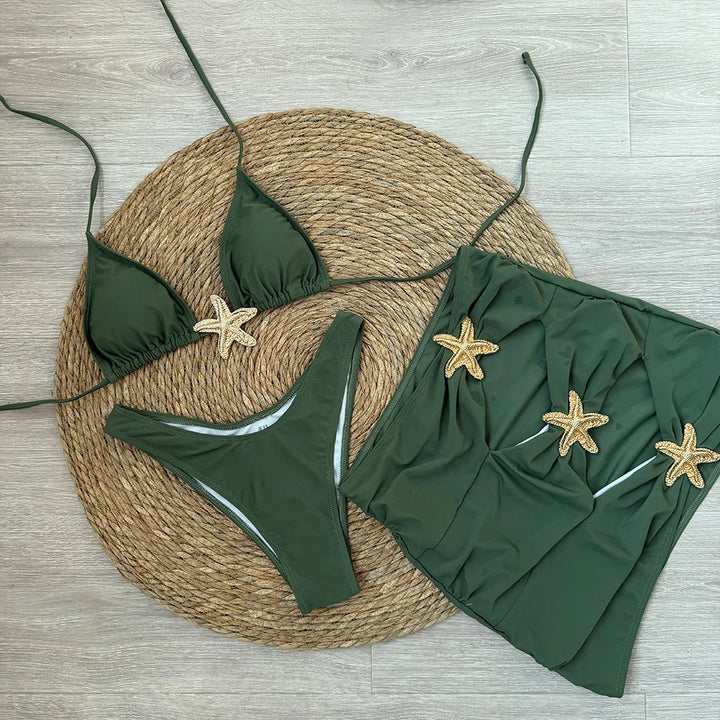 Ensemble de plage 3 pièces à motif d&