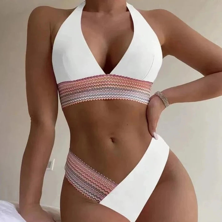 Bikini avec slip taille haute
