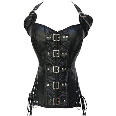 Corset en cuir