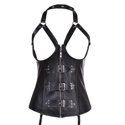 Corset en cuir