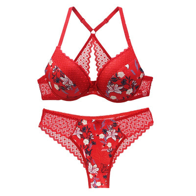 Ensemble dentelle floral