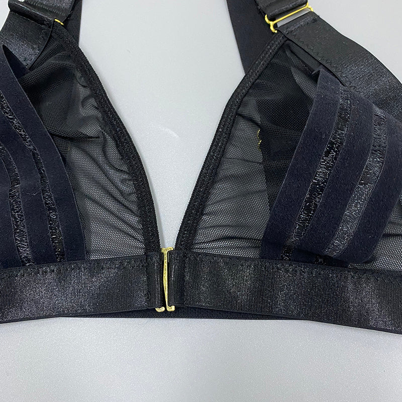 Ensemble de sous-vêtements rayés 3 pièces