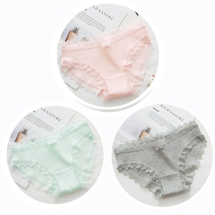 Slip en coton 3 pièces