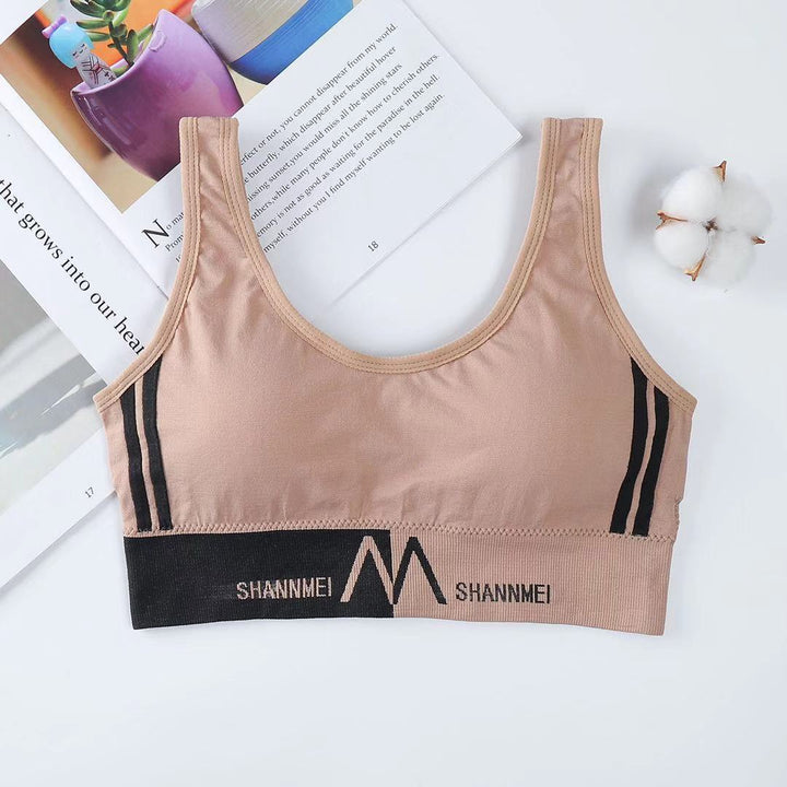 Brassière de sport avec inscriptions