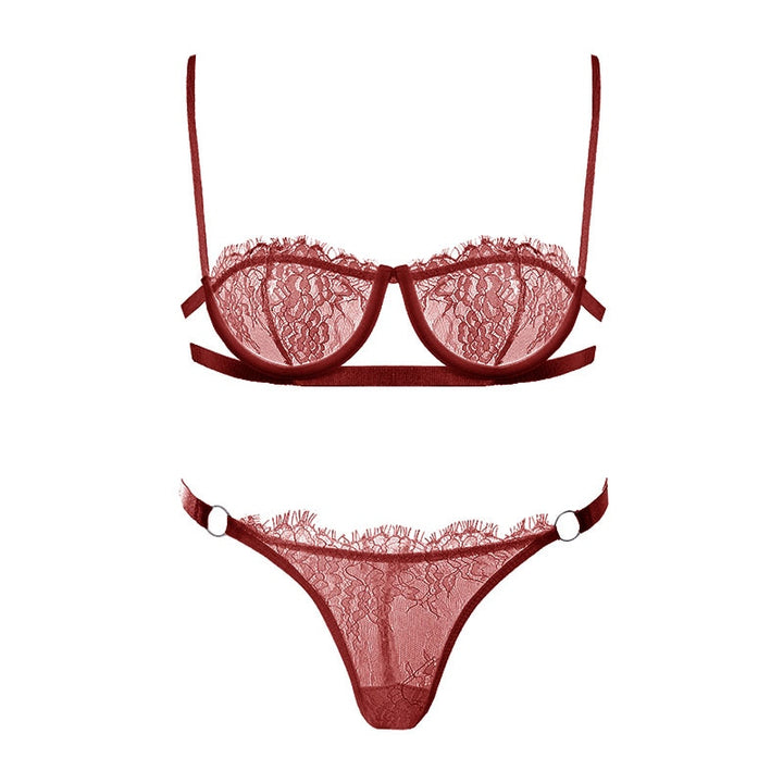 Un ensemble de sous-vêtements en dentelle